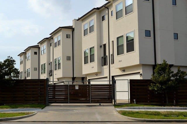 An apartment complex