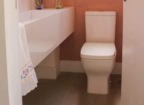A nice one-piece toilet