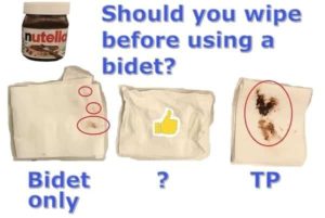 Are you supposed to wipe before using a bidet