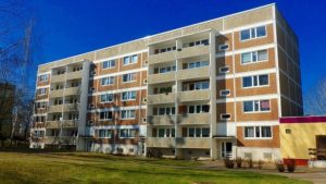 An apartment building one might install a bidet in