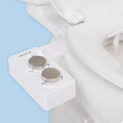 Tushy Warm Water Spa Bidet Attachment (2 Platinum Knobs)