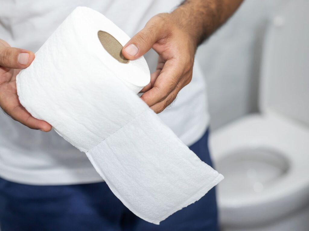 How wide is a roll of toilet paper?