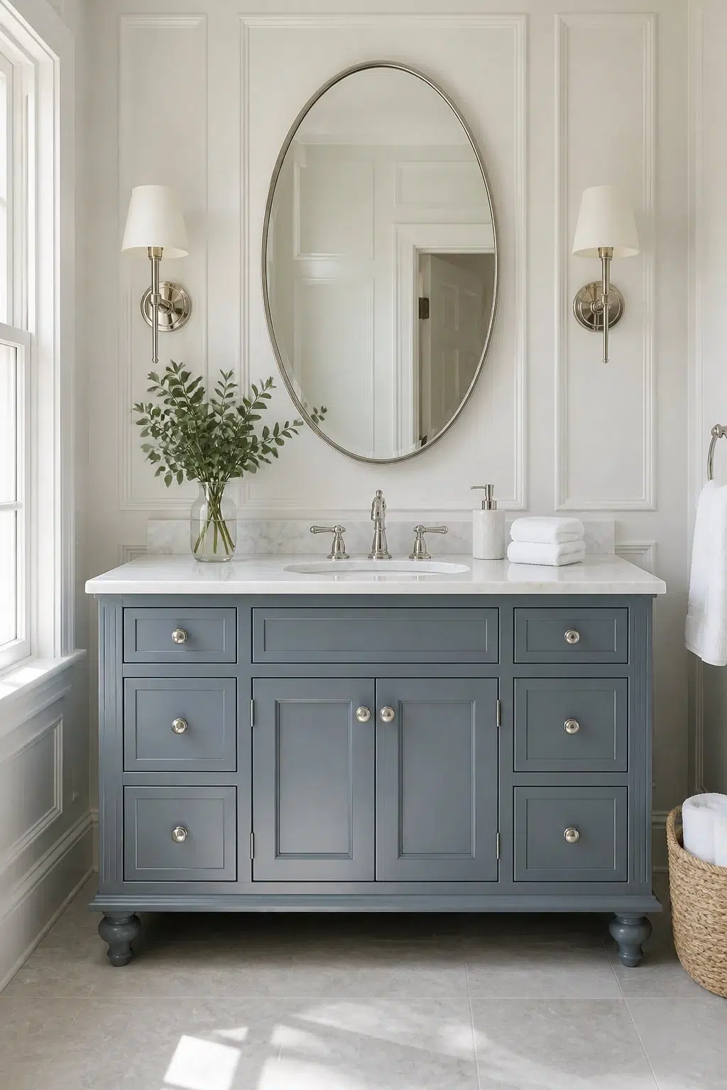 Classic Vanity in Blue — Adirondack Blue by Behr