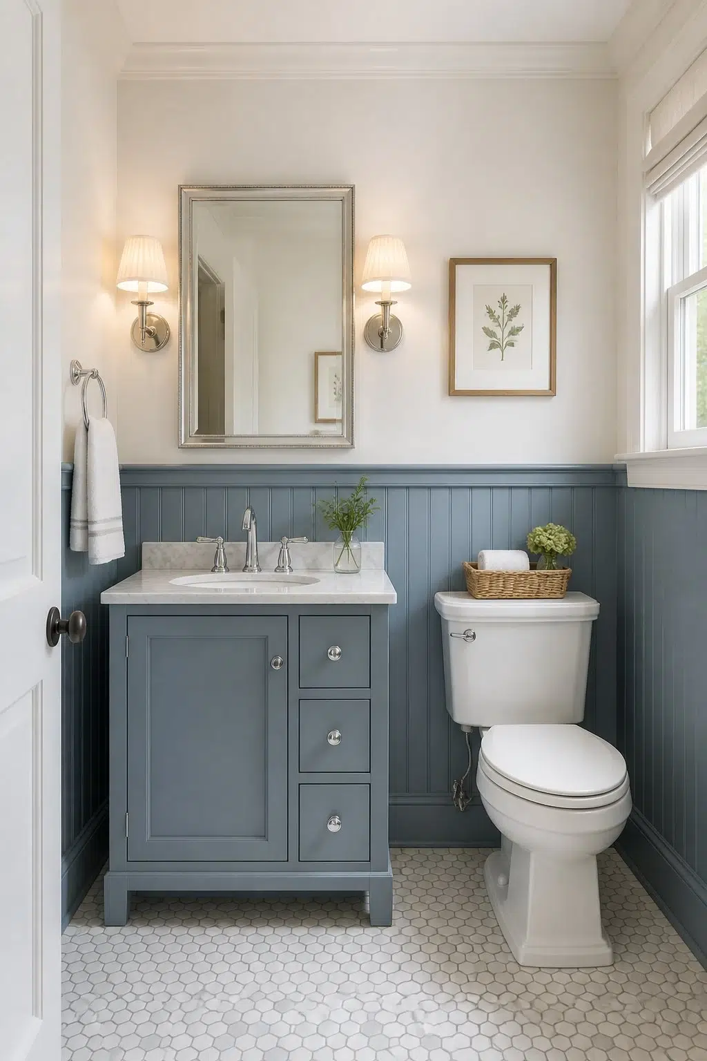 Blue Wainscoting Retreat — Adirondack Blue by Behr