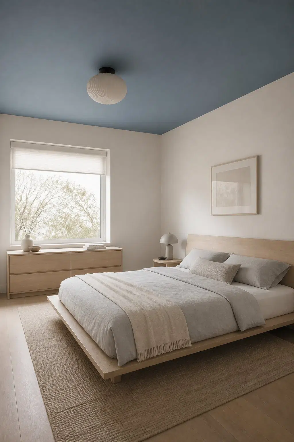 Blue Ceiling for a Quiet Cocoon — Adirondack Blue by Behr