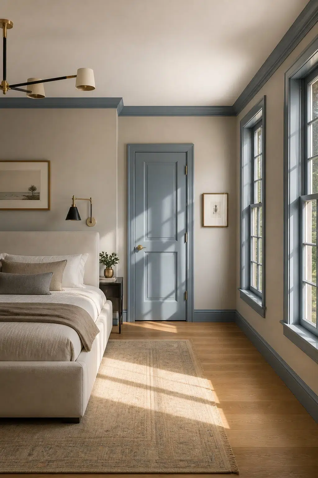Blue Trim and Door Statement — Adirondack Blue by Behr