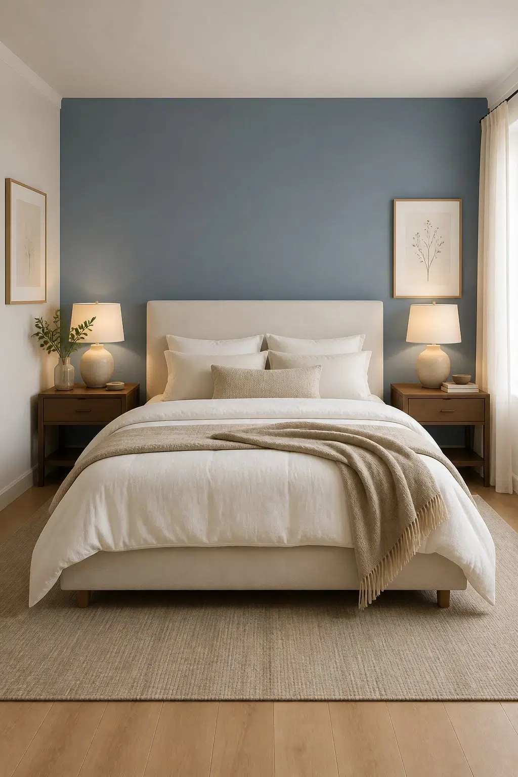Serene Adirondack Blue Bedroom — Adirondack Blue by Behr