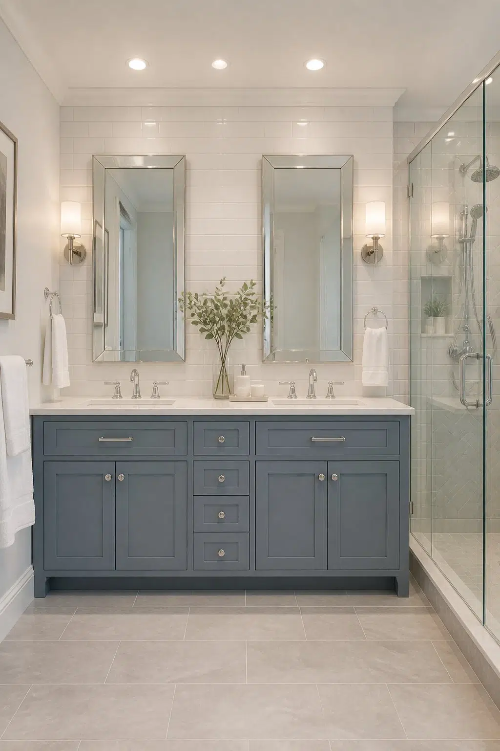 Refined Bathroom Vanity Accent — Adirondack Blue by Behr