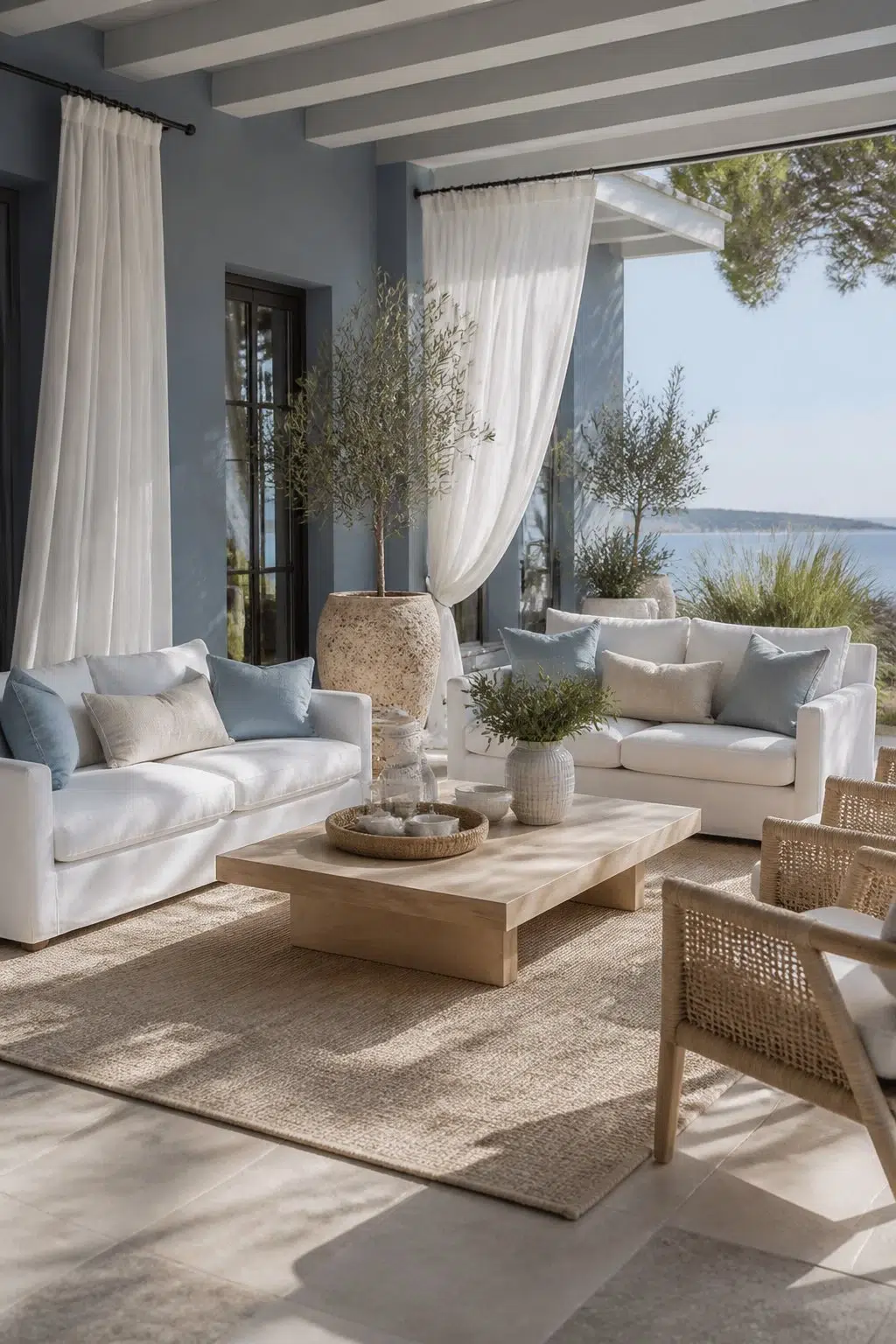 Coastal Lounge Patio — Adirondack Blue by Behr