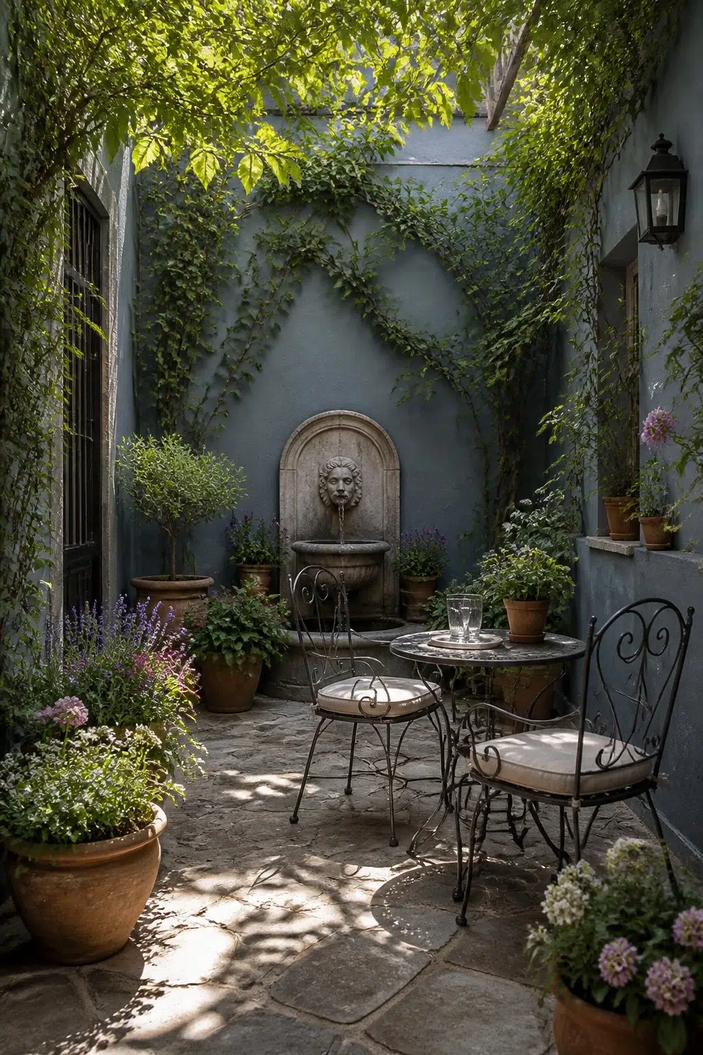 Garden Courtyard Escape — Adirondack Blue by Behr