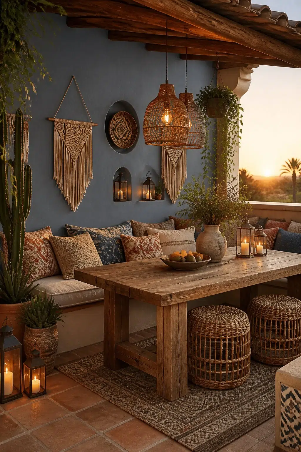 Boho Dining Nook — Adirondack Blue by Behr