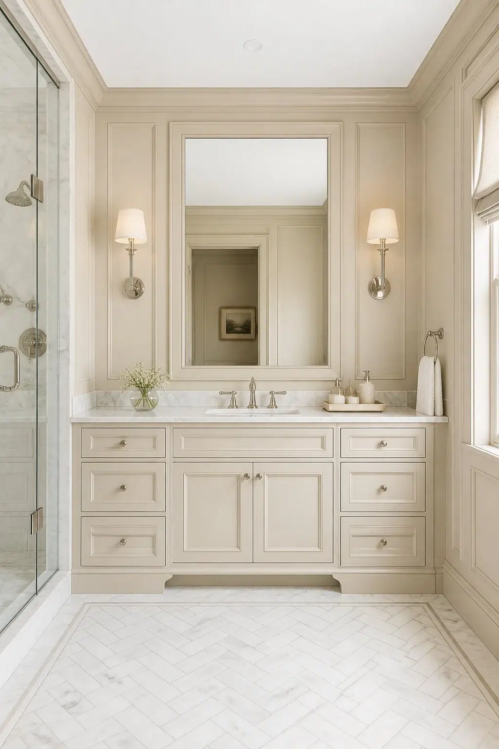 Classic Elegance With Marble Touches — Aged Beige by Behr