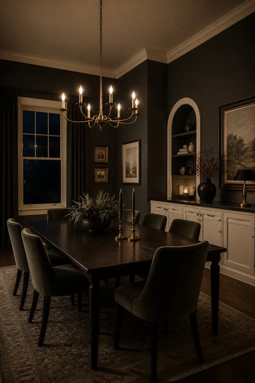 Moody Contrast With Beige Trim — Aged Beige by Behr