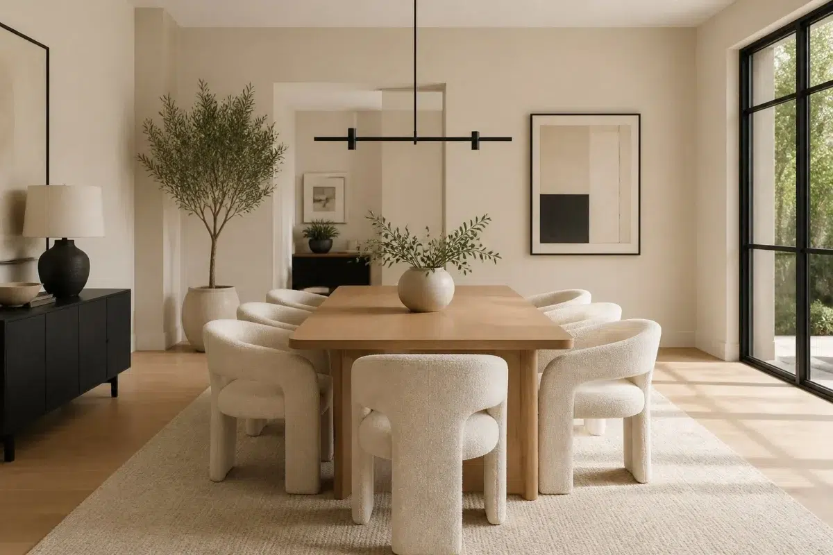 Warm Modern Minimalist Dining — Aged Beige by Behr