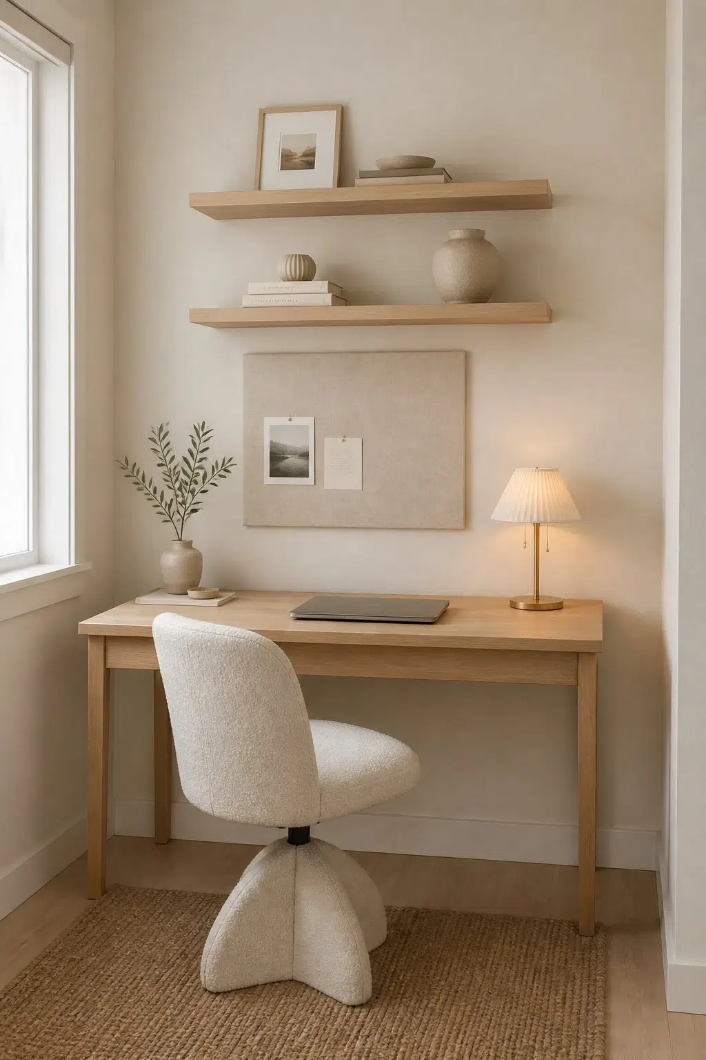 Warm Minimalist Focus Nook — Aged Beige by Behr