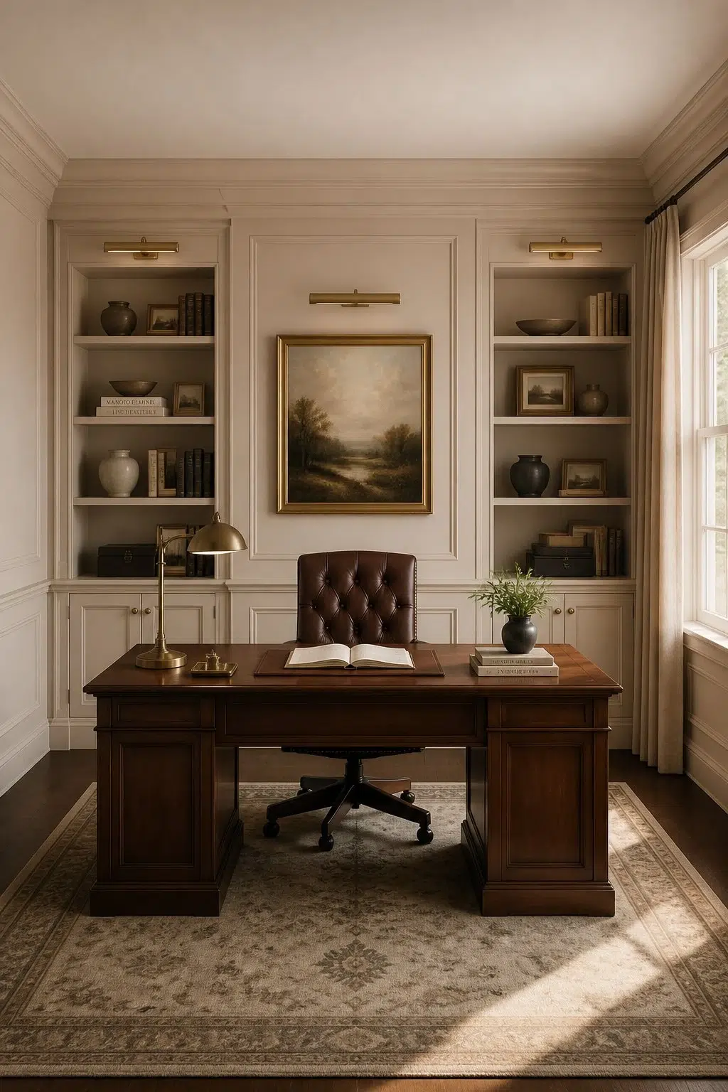 Classic Built-In Study — Aged Beige by Behr