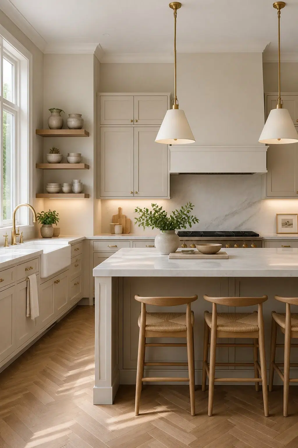 Classic Beige Kitchen Charm — Aged Beige by Behr
