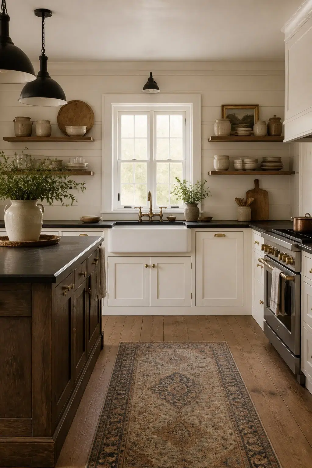Classic Farmhouse Contrast — Aged Beige by Behr
