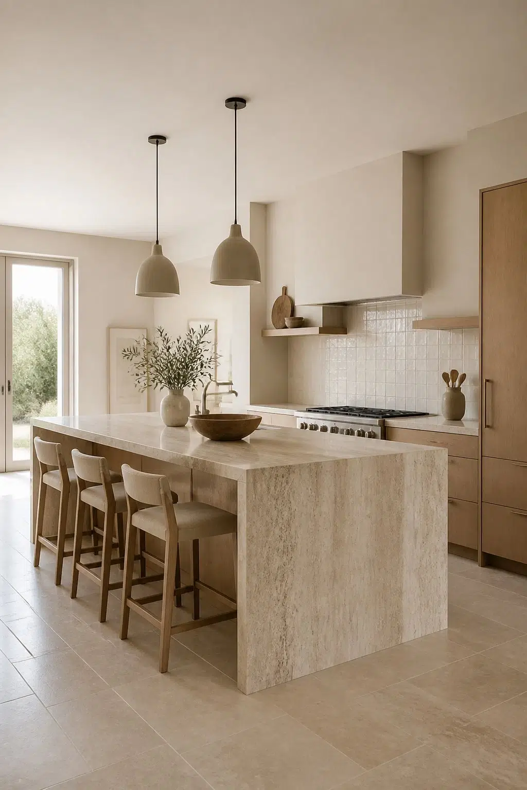 Modern Organic Island Focus — Aged Beige by Behr