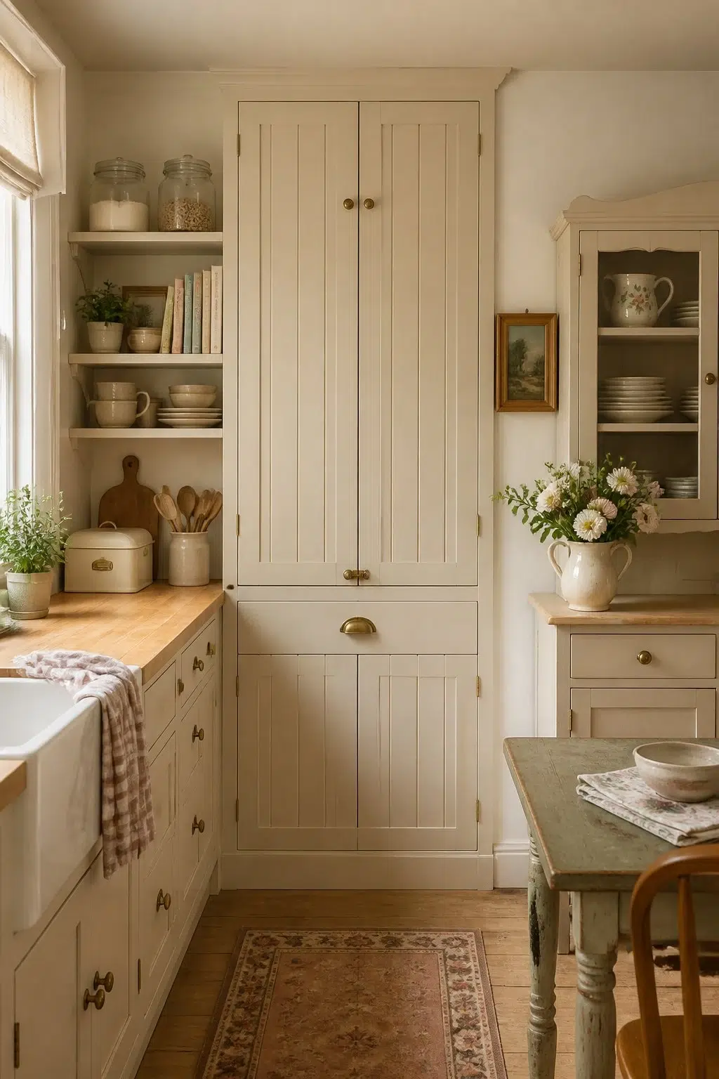 Vintage Cottage Pantry Wall — Aged Beige by Behr