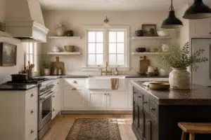 Classic Farmhouse Contrast — Aged Beige by Behr