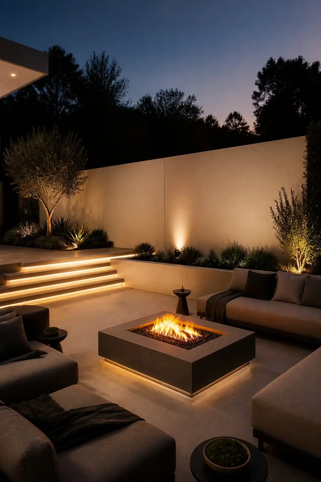 Contemporary Fire Pit Escape — Aged Beige by Behr