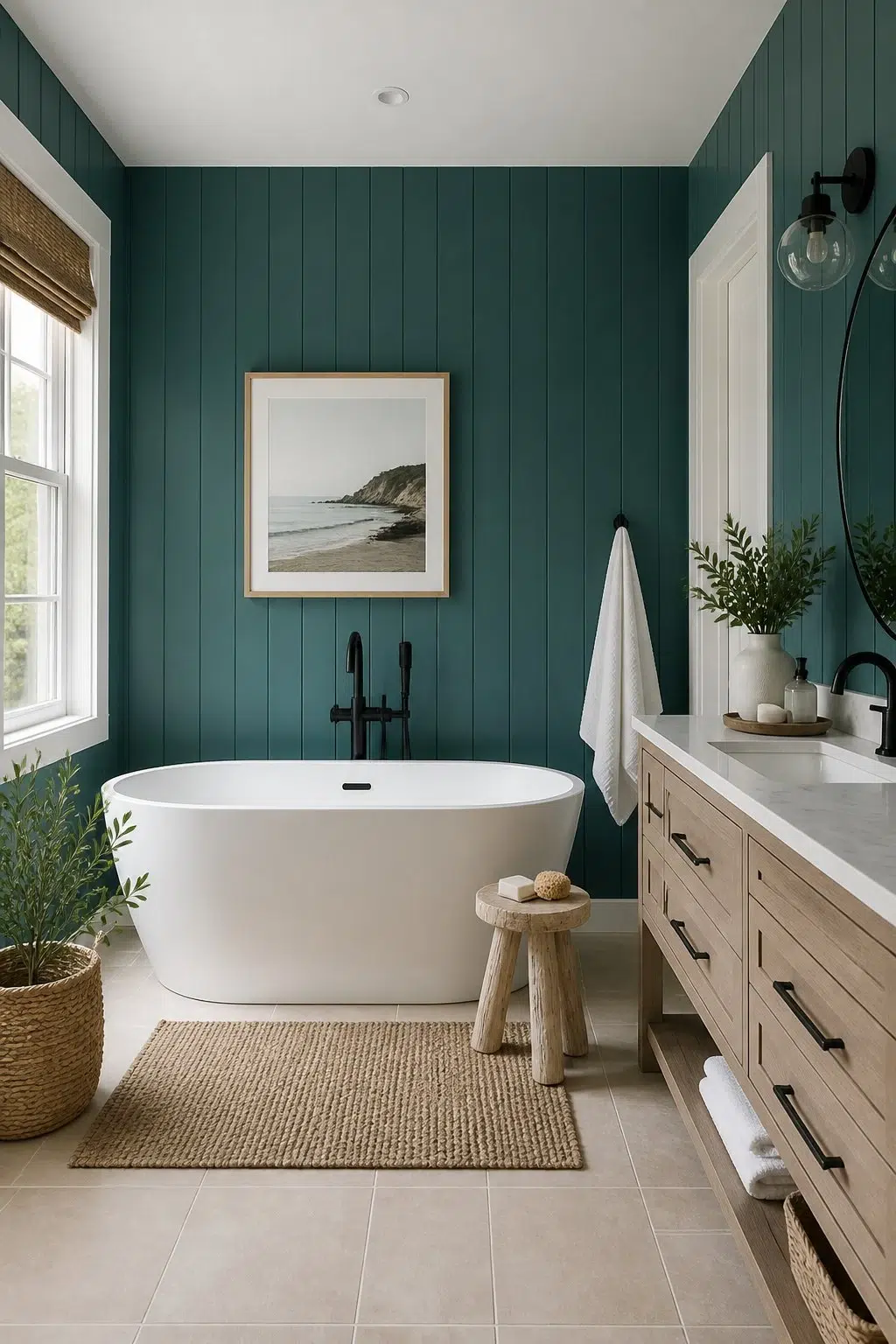 Modern Coastal Contrast — Ocean Abyss by Behr