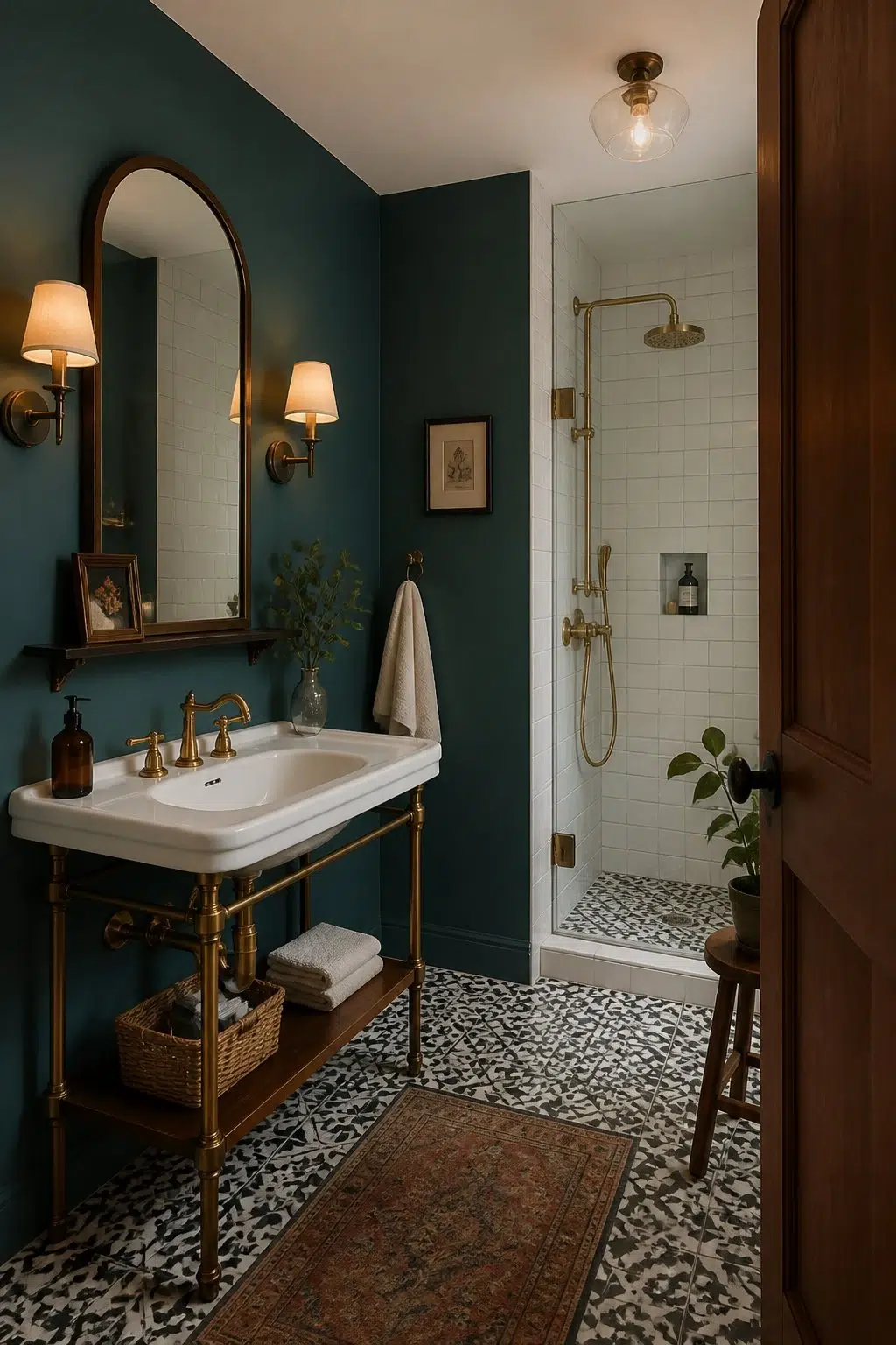 Vintage Tile and Deep Blue — Ocean Abyss by Behr