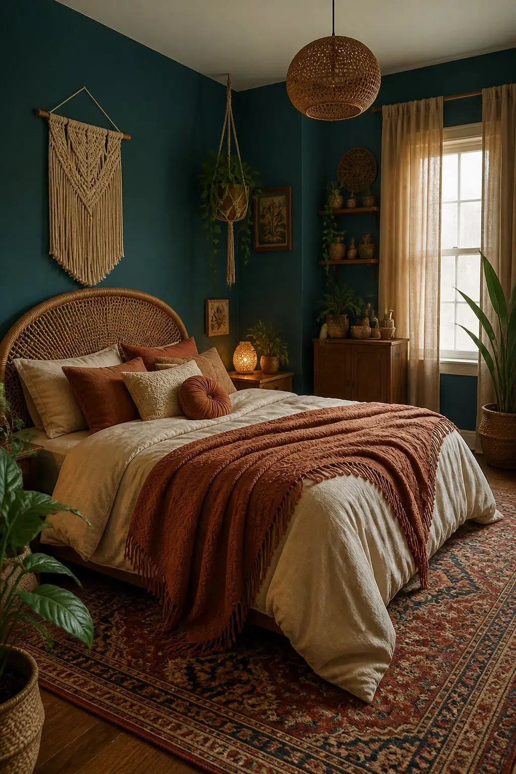 Boho Night Sky Bedroom — Ocean Abyss by Behr