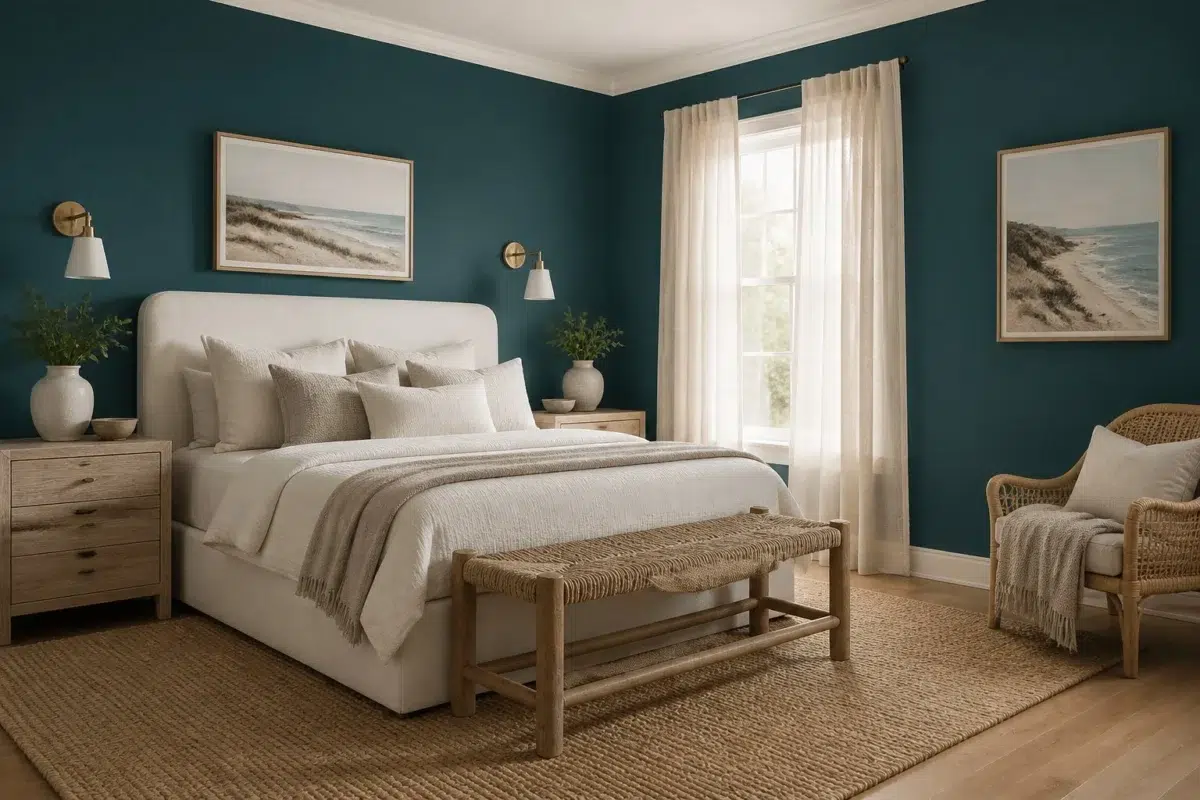 Moody Coastal Retreat — Ocean Abyss by Behr