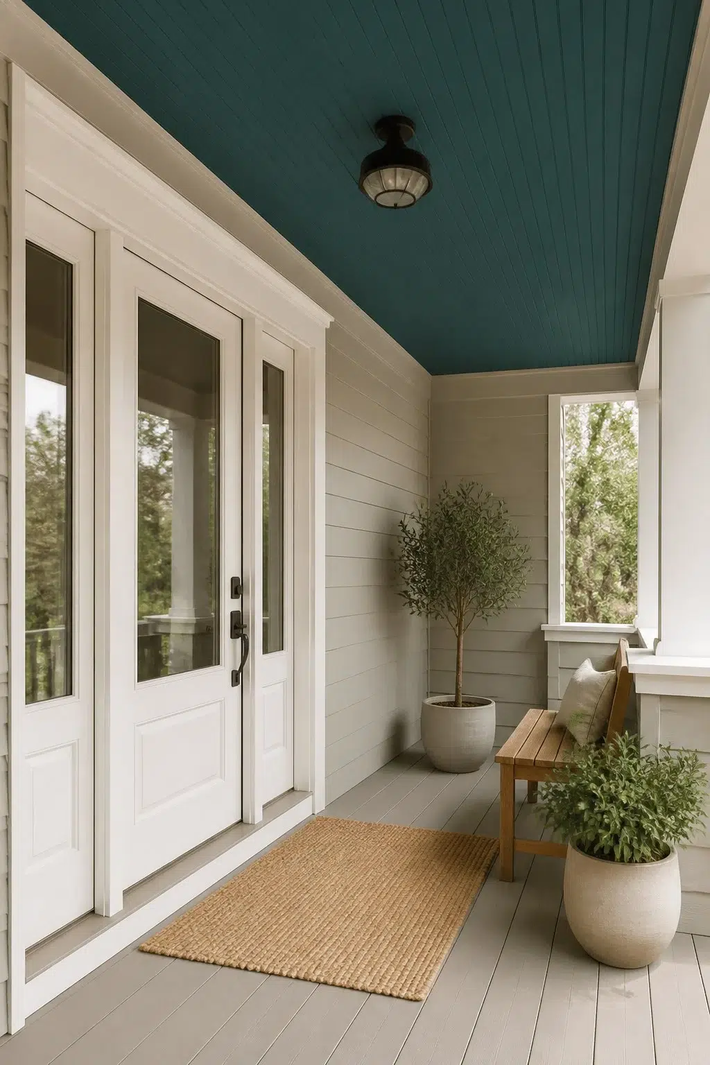 Ocean Abyss Ceiling for a Covered Porch — Ocean Abyss by Behr