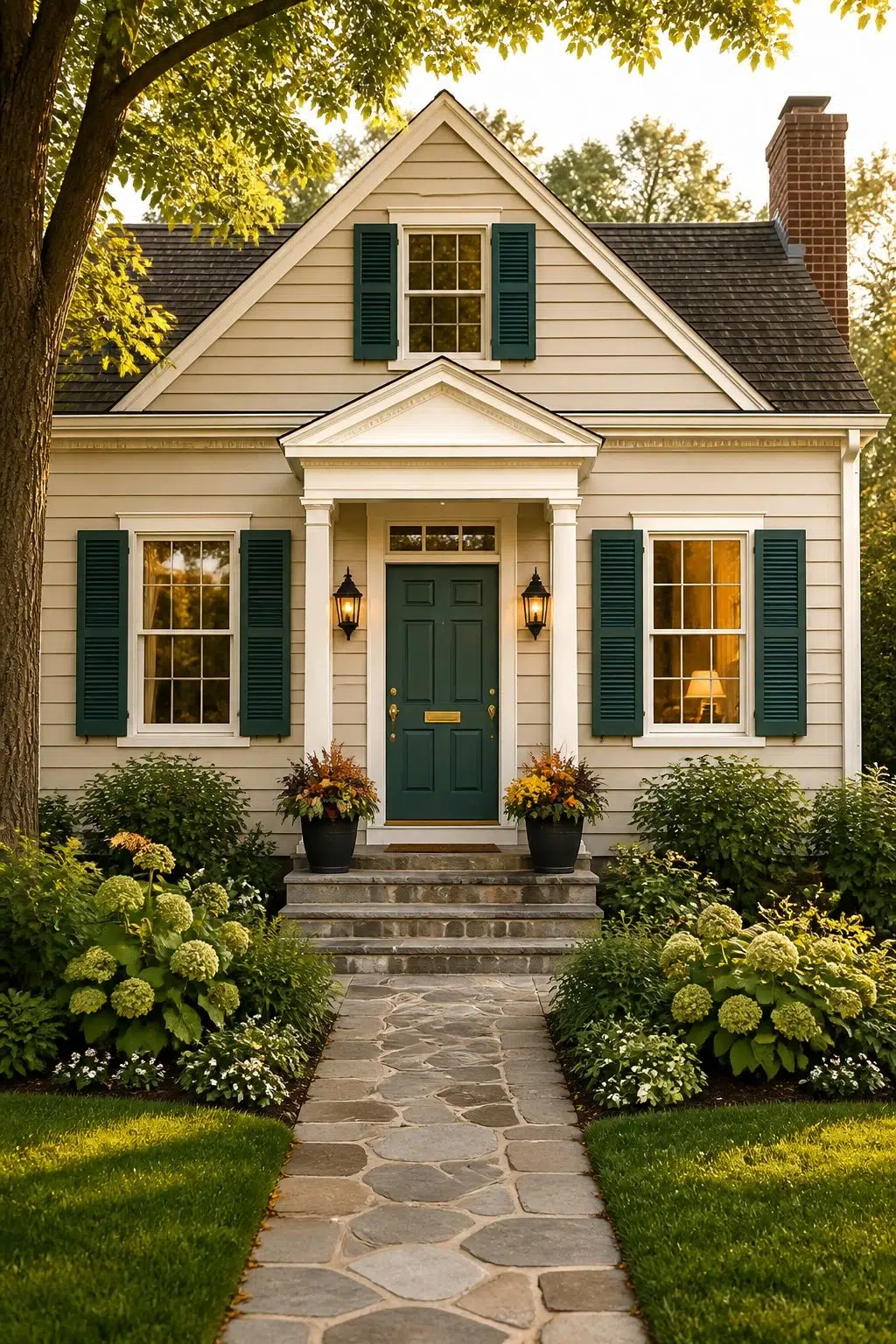 Inviting Front Door Curb Appeal — Ocean Abyss by Behr
