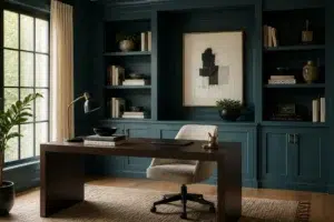 Modern Home Office Depth — Ocean Abyss by Behr