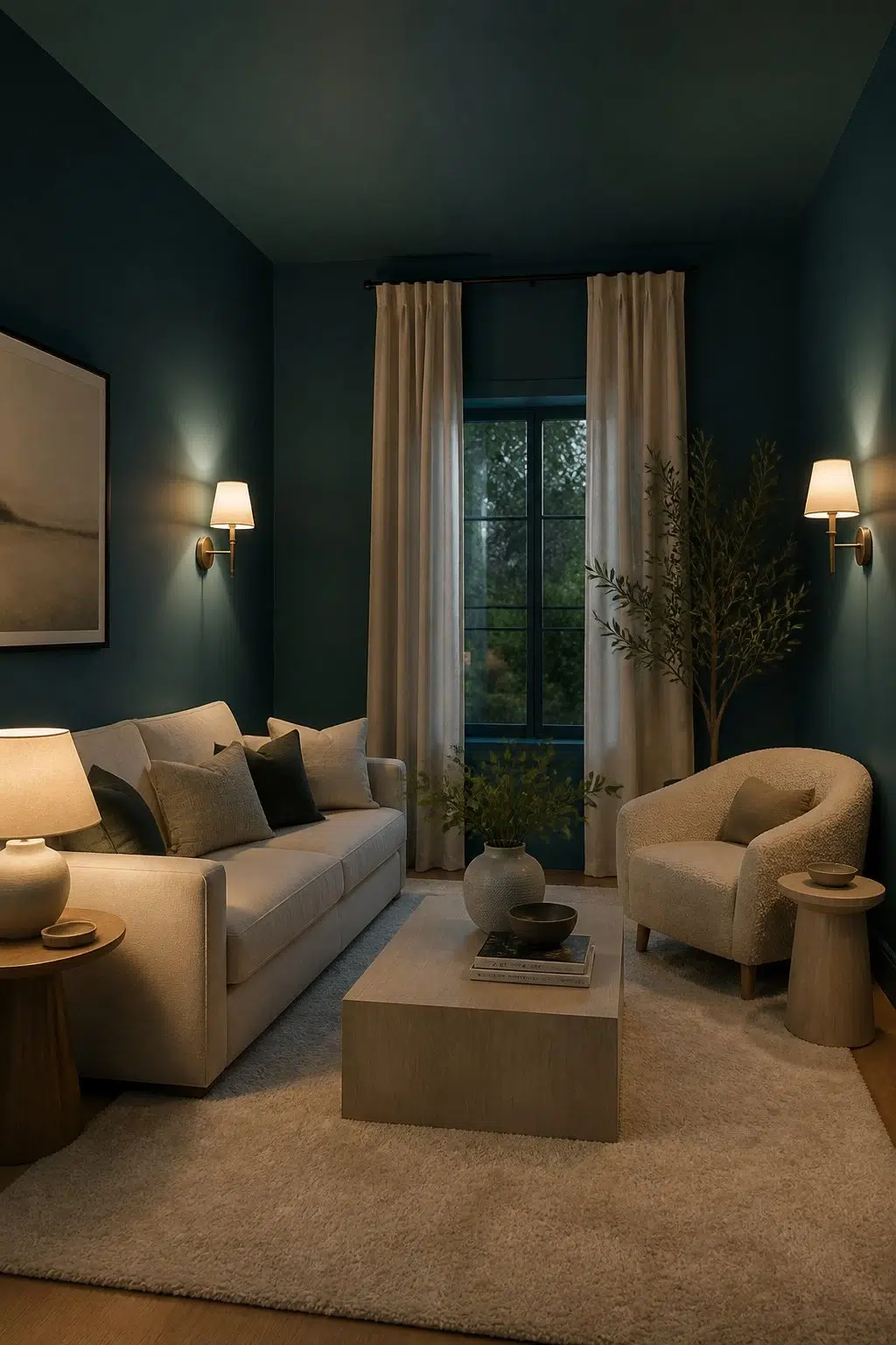 Full-Room Cocoon in Deep Blue — Ocean Abyss by Behr