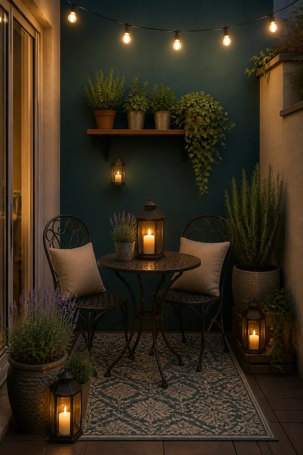 Small Patio Bistro Corner — Ocean Abyss by Behr